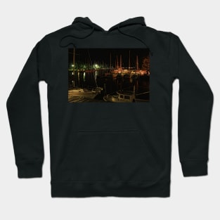 Evening at the marinas in Oriental, NC Hoodie